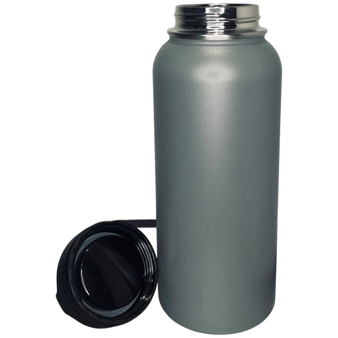 Botells Thermoflasche Thermokanne, Isolierkanne Edelstahl 1 L Tee Kaffee und kalte Getränke, Auslaufsicher, Robust, 1000 ml, Warmes Wasser f. Babynahrung!
