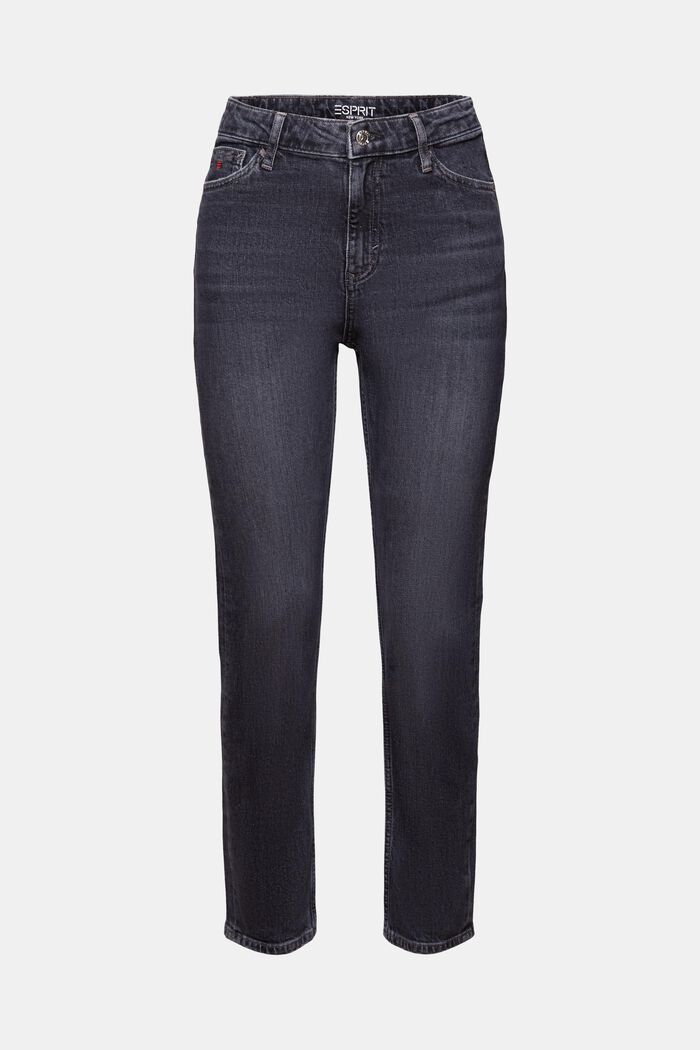 Schmal geschnittene Retro-Jeans mit hohem Bund