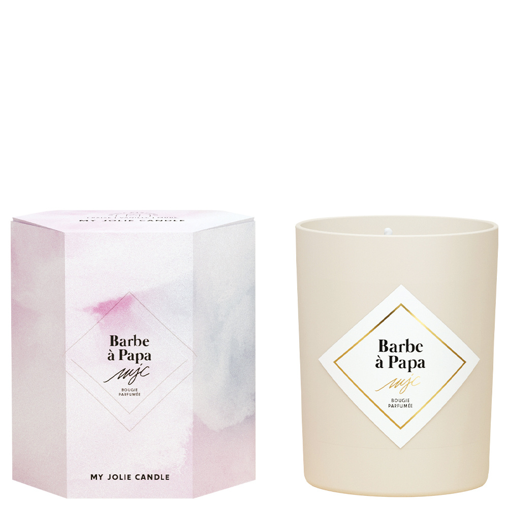 my jolie candle Bougie barbe à papa Bougie