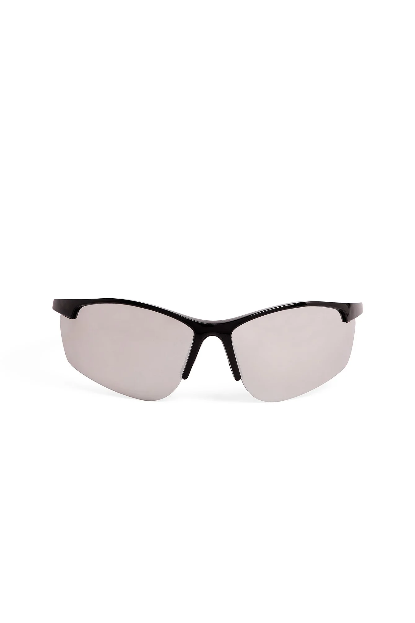 Wickelsonnenbrille mit halbem Rahmen