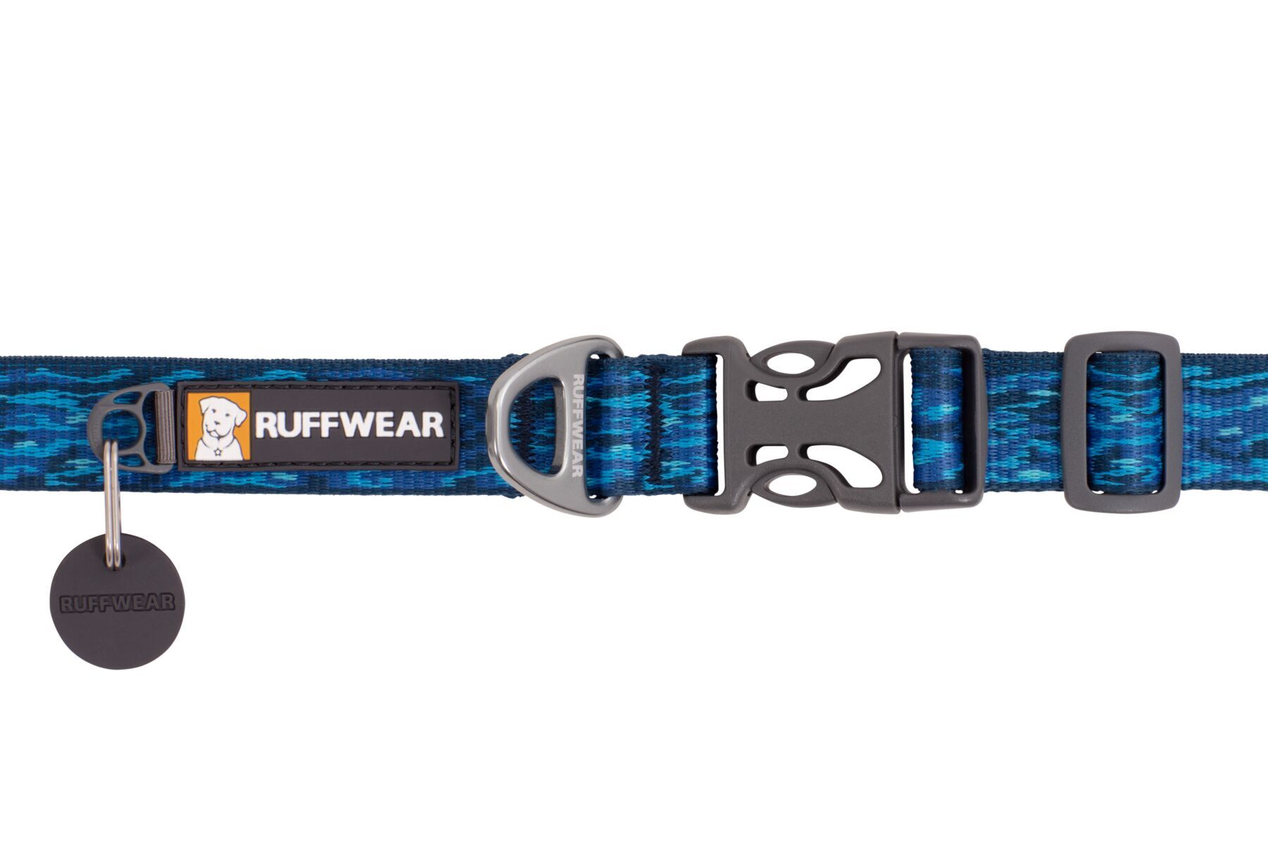 Ruffwear Hundehalsbänder Ruffwear Flat Out™ Halsband blau/ blau L