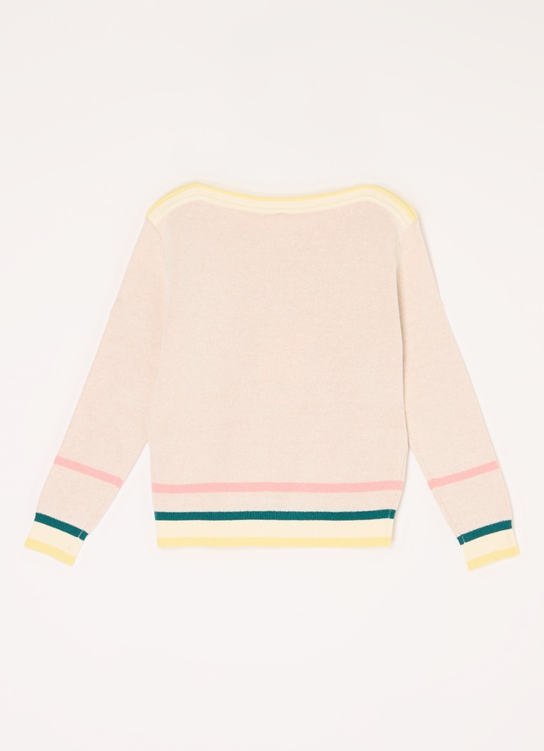 Pulover Zimmermann Ottie din tricot fin cu imprimeu