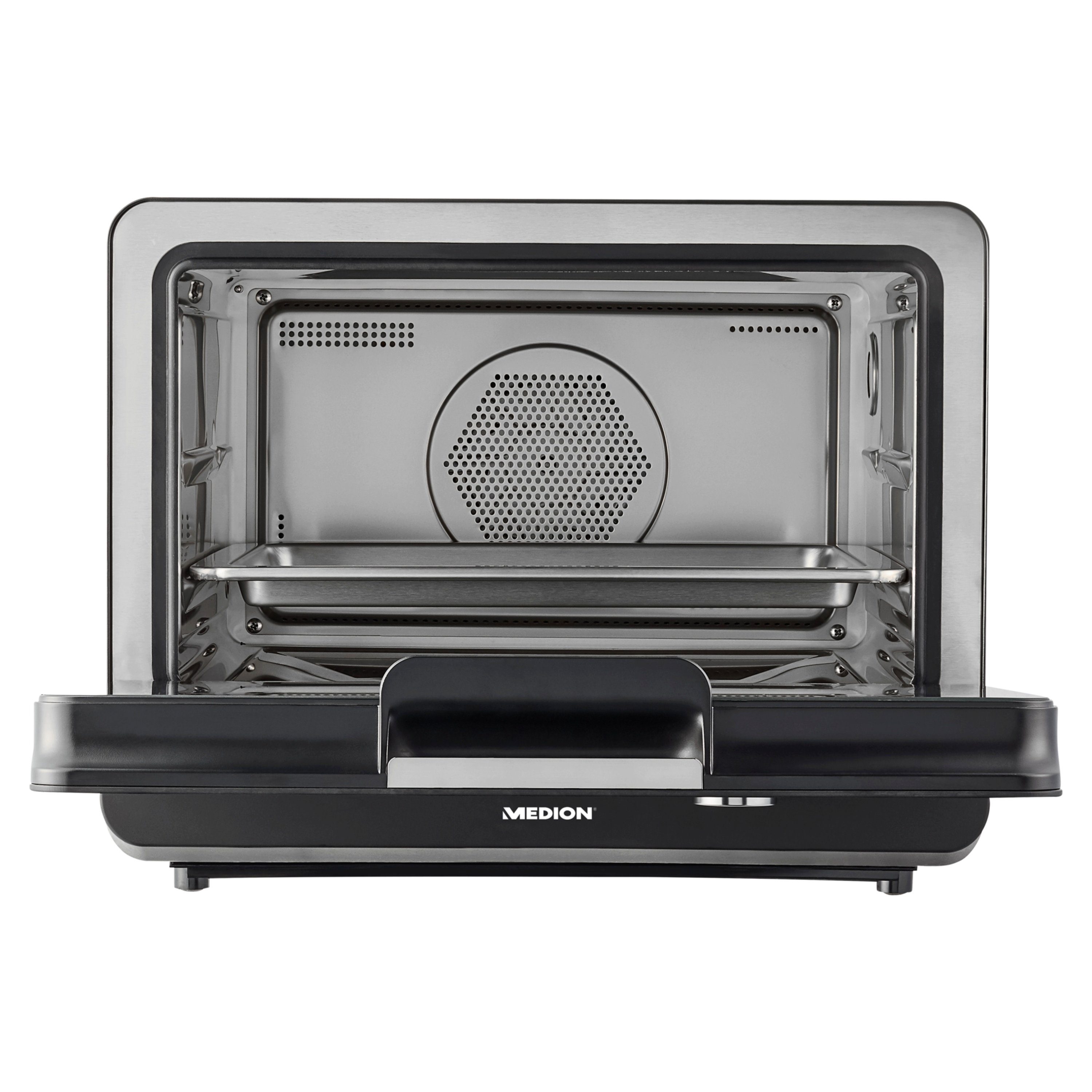 Medion® Mikrowelle Dampfgarofen Auftaufunktion LED-Display Automatikprogramme 20L, MD10450