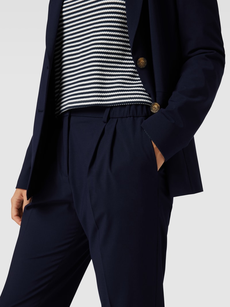 Stoffhose mit Viskose-Anteil in marineblau