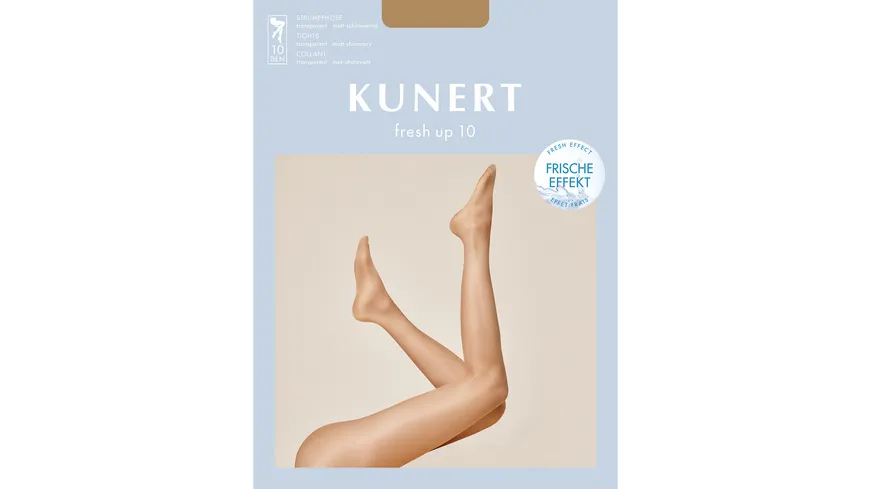 KUNERT Damen Feinstrumpfhose mit Frische-Kick 10 DEN Cashmere