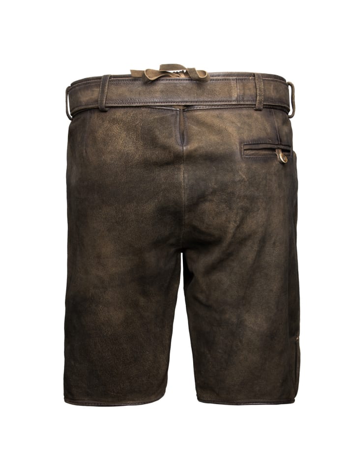 Stockerpoint Lederhose Fred in dunkelbraun günstig kaufen