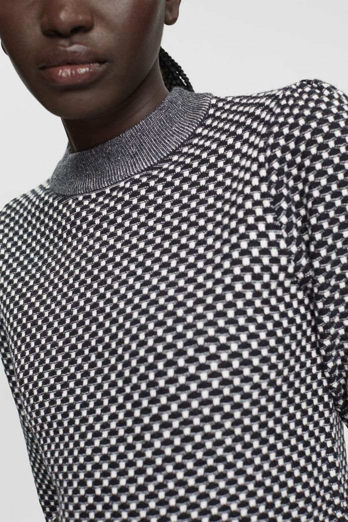 Zweifarbiger Strickpullover, LENZING™ ECOVERO™