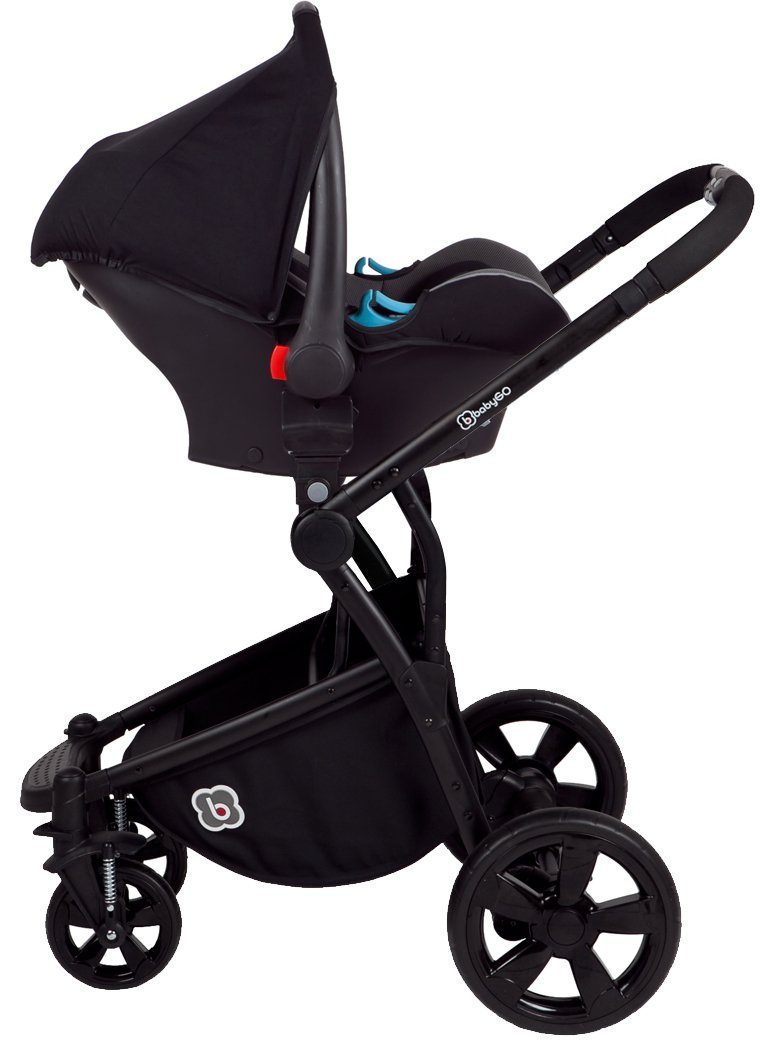 BabyGo Kombi-Kinderwagen Spring, grey, ; Kinderwagen