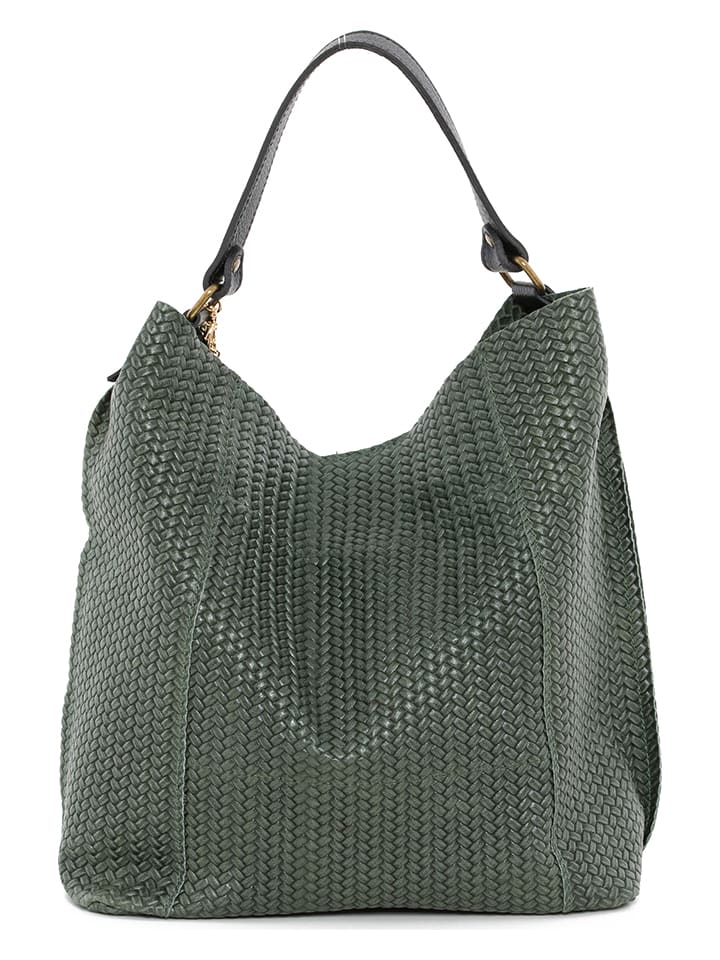 Anna Morellini Leder-Schultertasche 