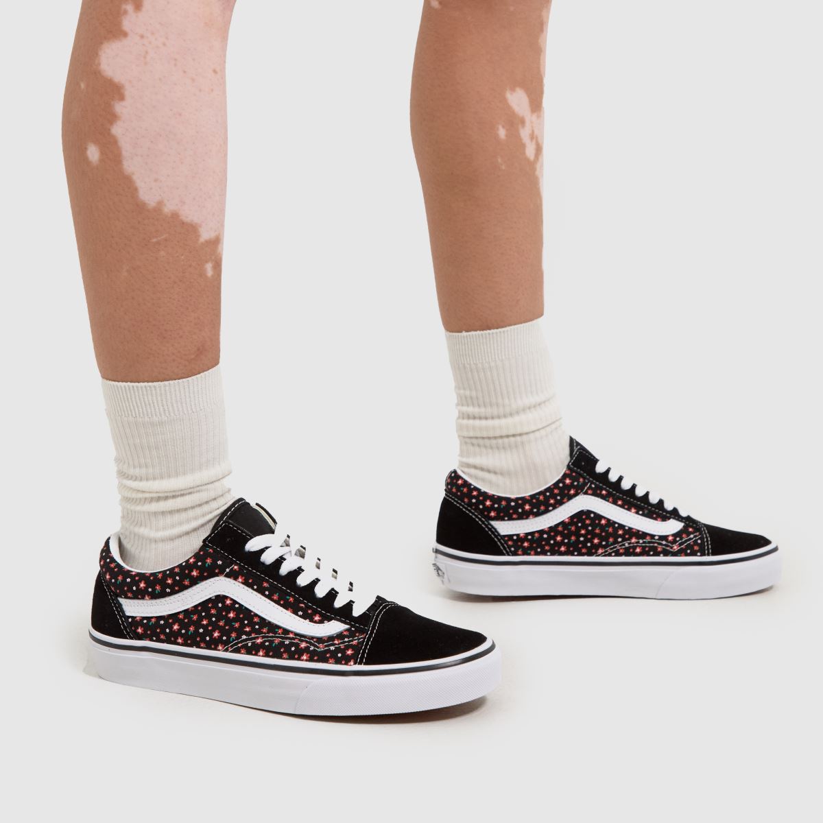 Vans – Old Skool – Svarta, flerfärgade sneakers
