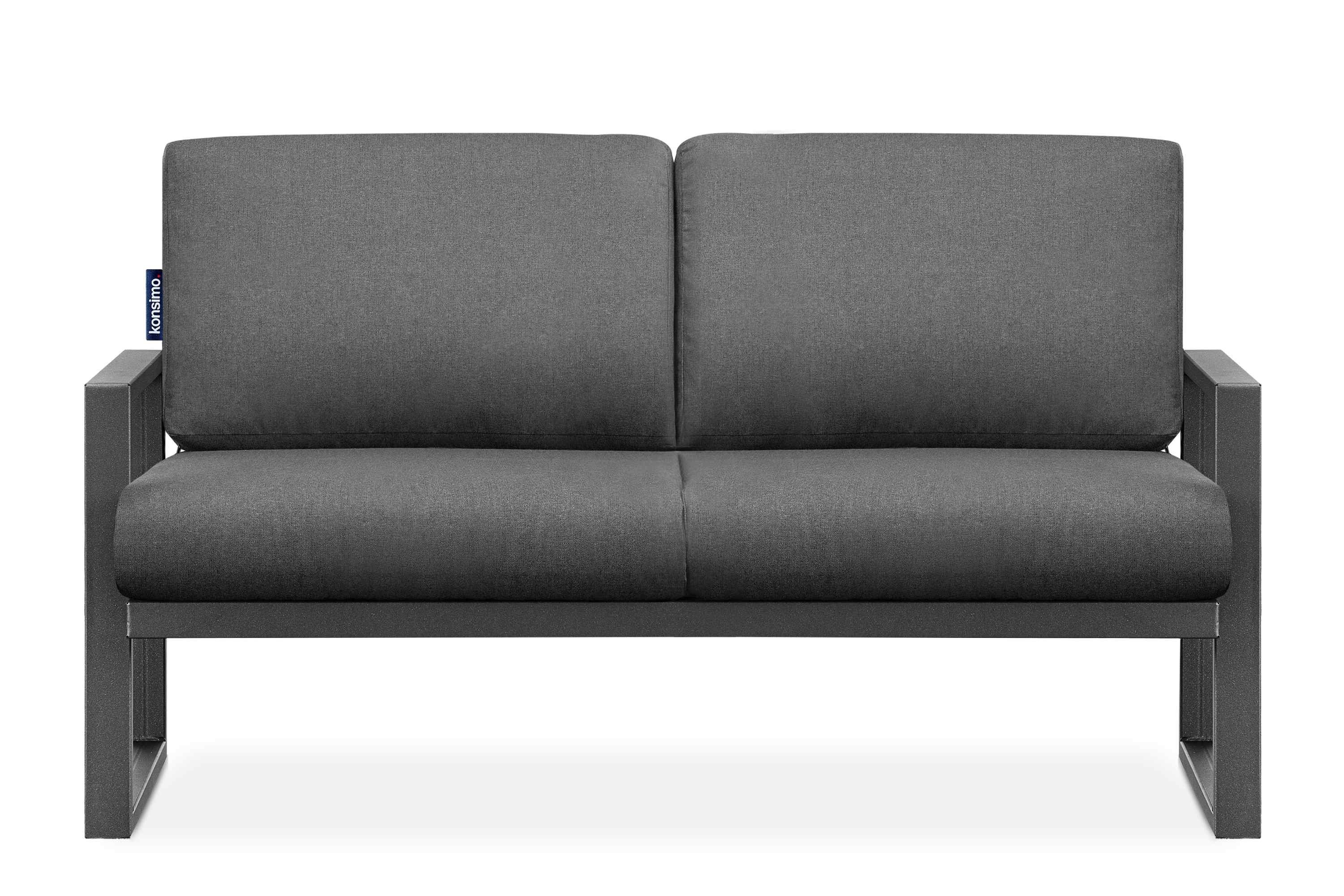 Konsimo Loungesofa FRENA Gartensofa 2, UV-Beständigkeit, rostbeständig, schmutzabweisende Eigenschaften