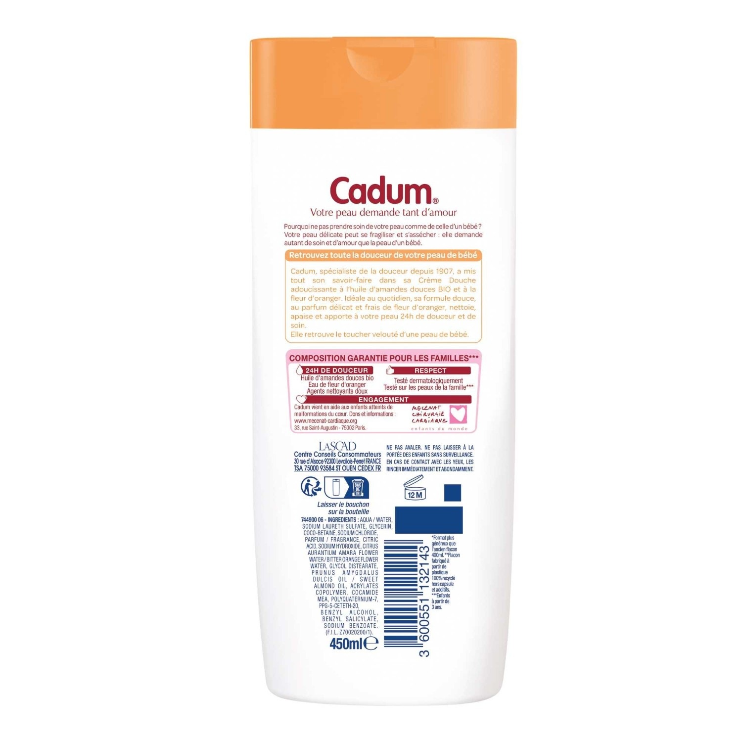 Sprchový krém Cadum Orange Blossom