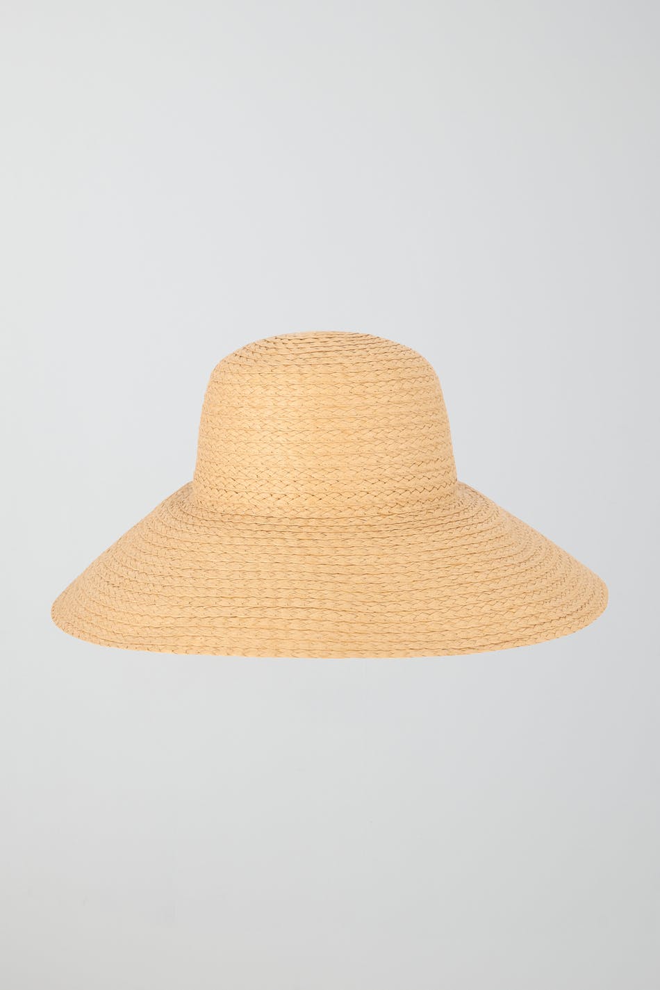 Wide straw hat