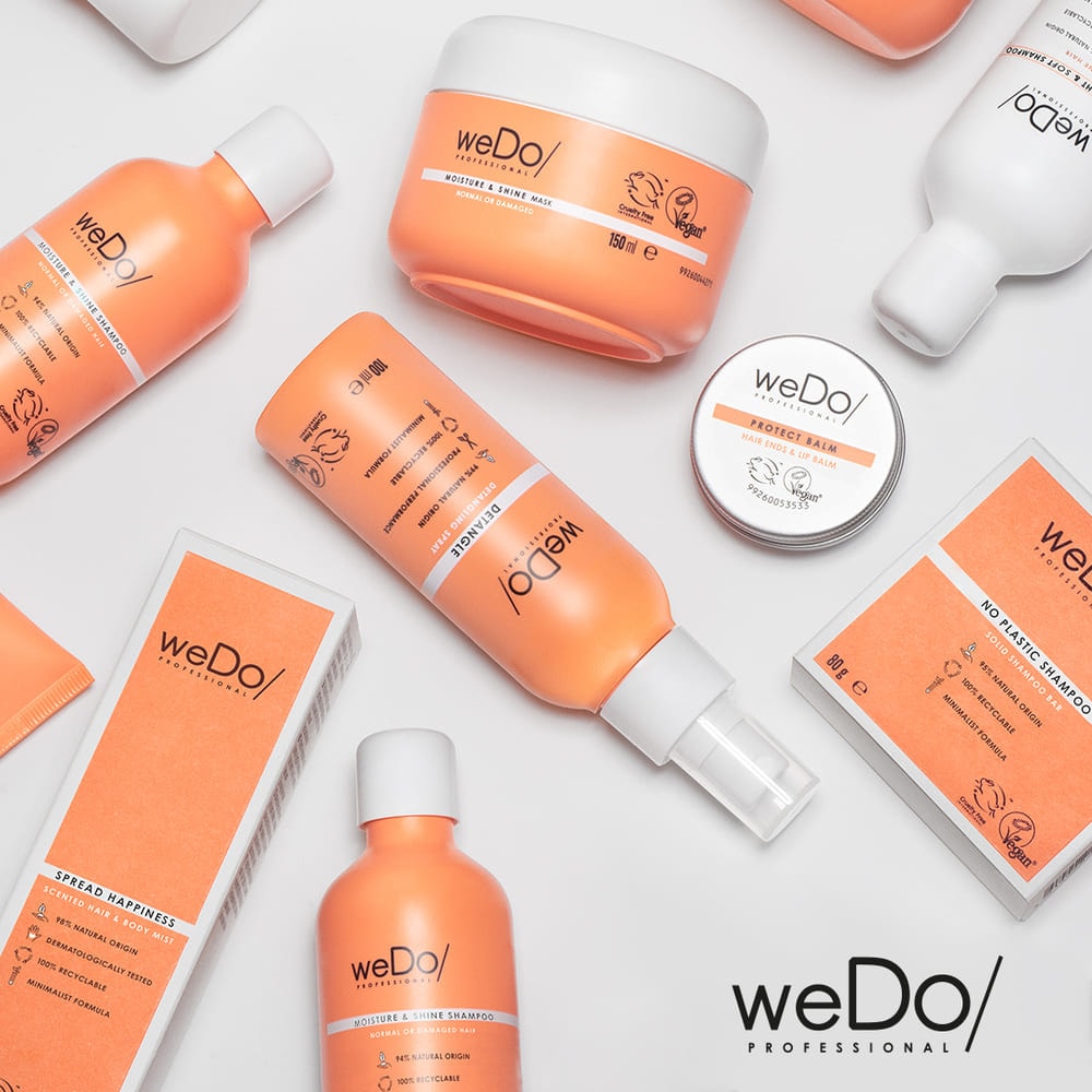 wedo Baume Protecteur Vegan cheveux et lèvres Baume vegan pour lisser et protéger lespointes fourchues sans silicone