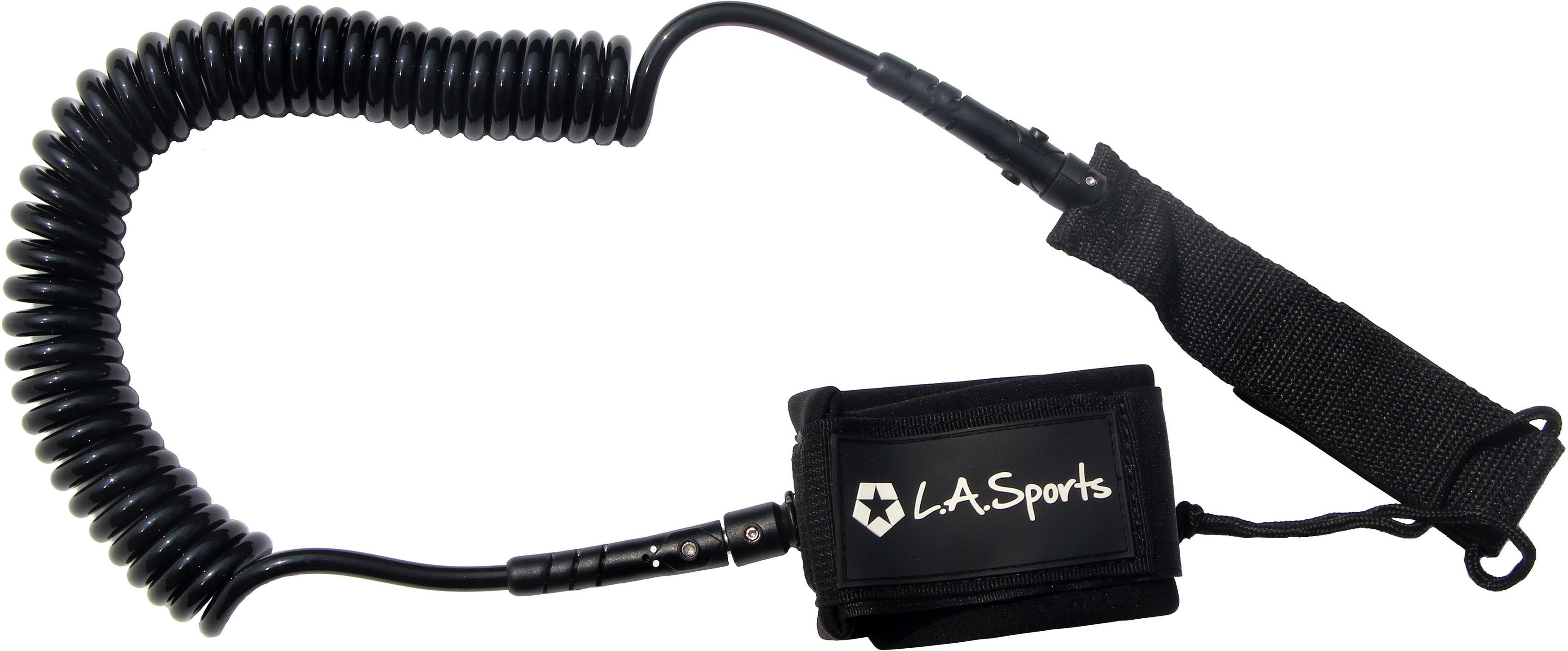 L.A. Sports Inflatable SUP-Board Devil, (Set, 6 tlg., mit Paddel, Pumpe und Transportrucksack)