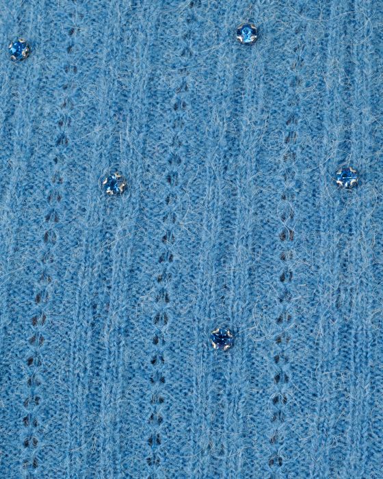 Pull mélange alpaga à strass