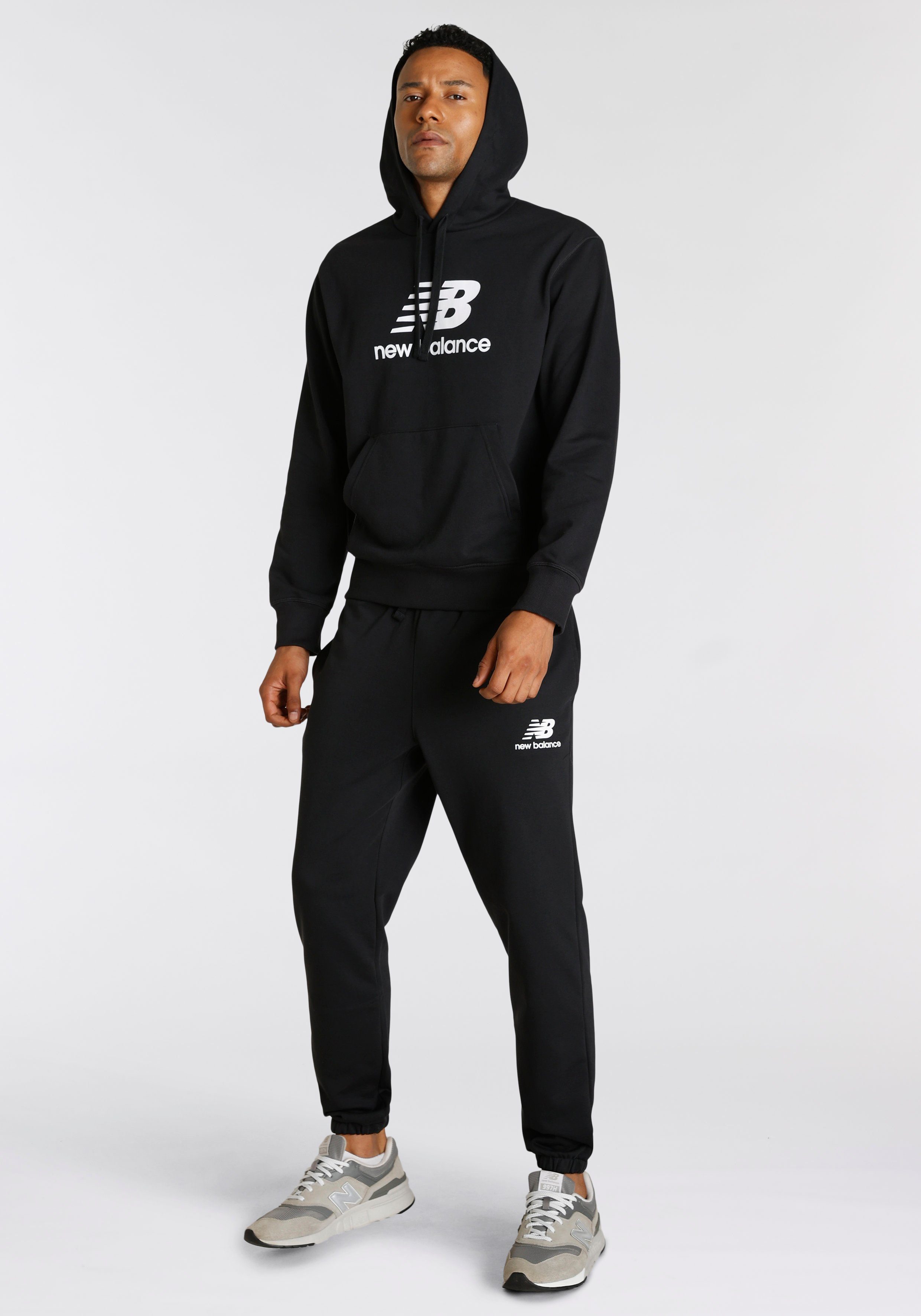 New Balance Kapuzensweatshirt NB ESSENTIALS STACKED LOGO FLEECE HOODIE