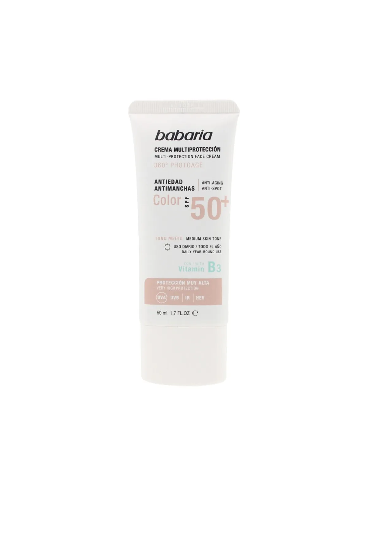 Babaria  Solar Multiproteccion Crema Antimanchas Farbe Spf50+ Babaria 50 ml