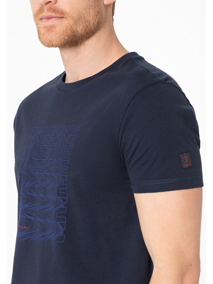 Timezone Shirt in Dunkelblau günstig kaufen