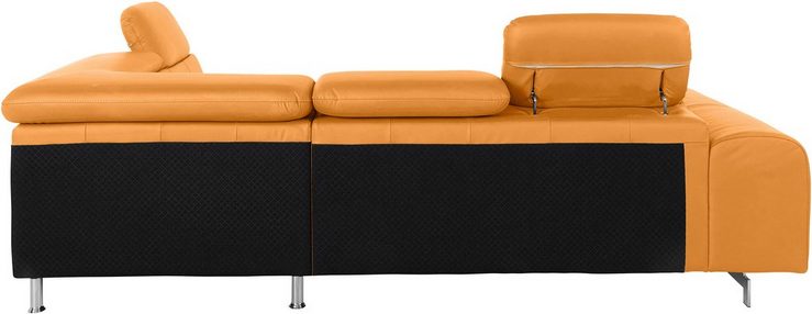 COTTA Ecksofa Chef, mit Kopfteilverstellung, wahlweise mit Bettfunktion