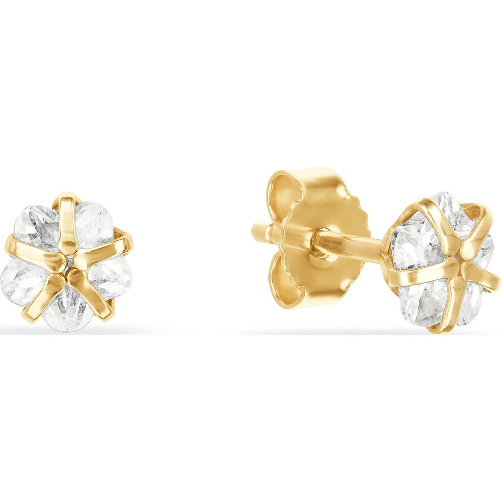 FAVS Boucles d'oreilles à fermoir à poussette 375 Or jaune Boucles d'oreilles
