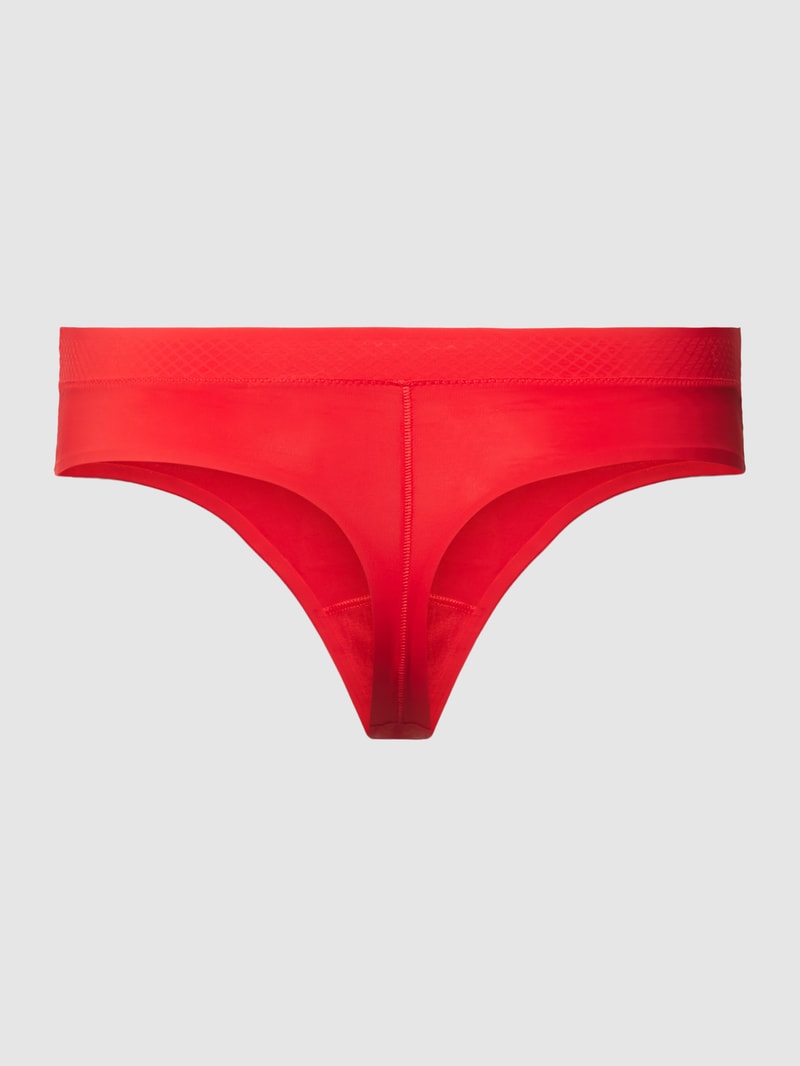 Bikini-Hose mit Label-Print Modell 'Infinite Flex' in rot
