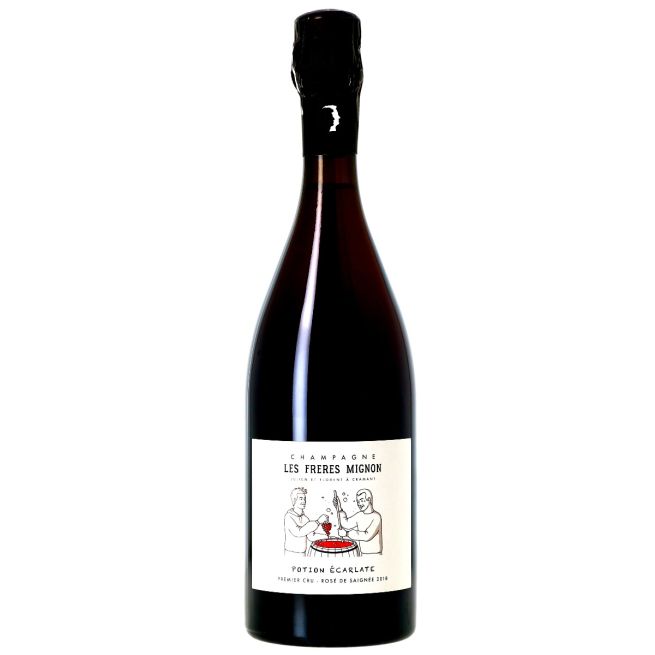 Les Freres Mignon, Rosé de Saignée, Extra-Brut, 2018