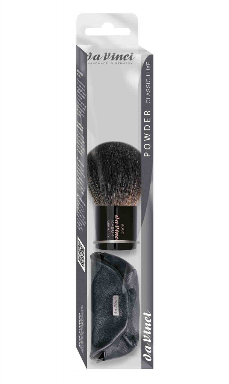 da Vinci KABUKI Pinsel Puderpinsel 9600 mit Lederetui