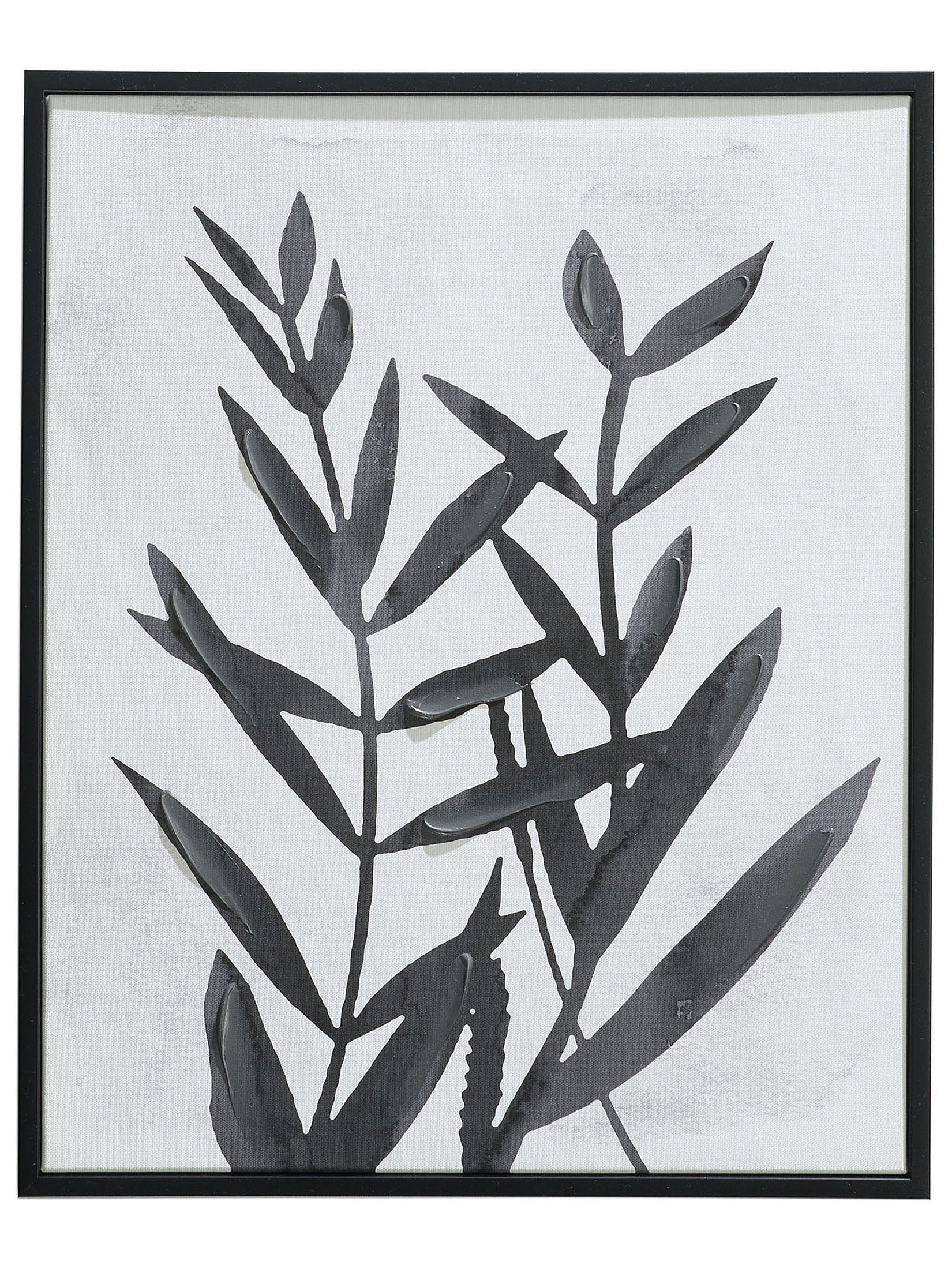 Kitala Leinwand-Druck-handbemalt, D'grau/weiss