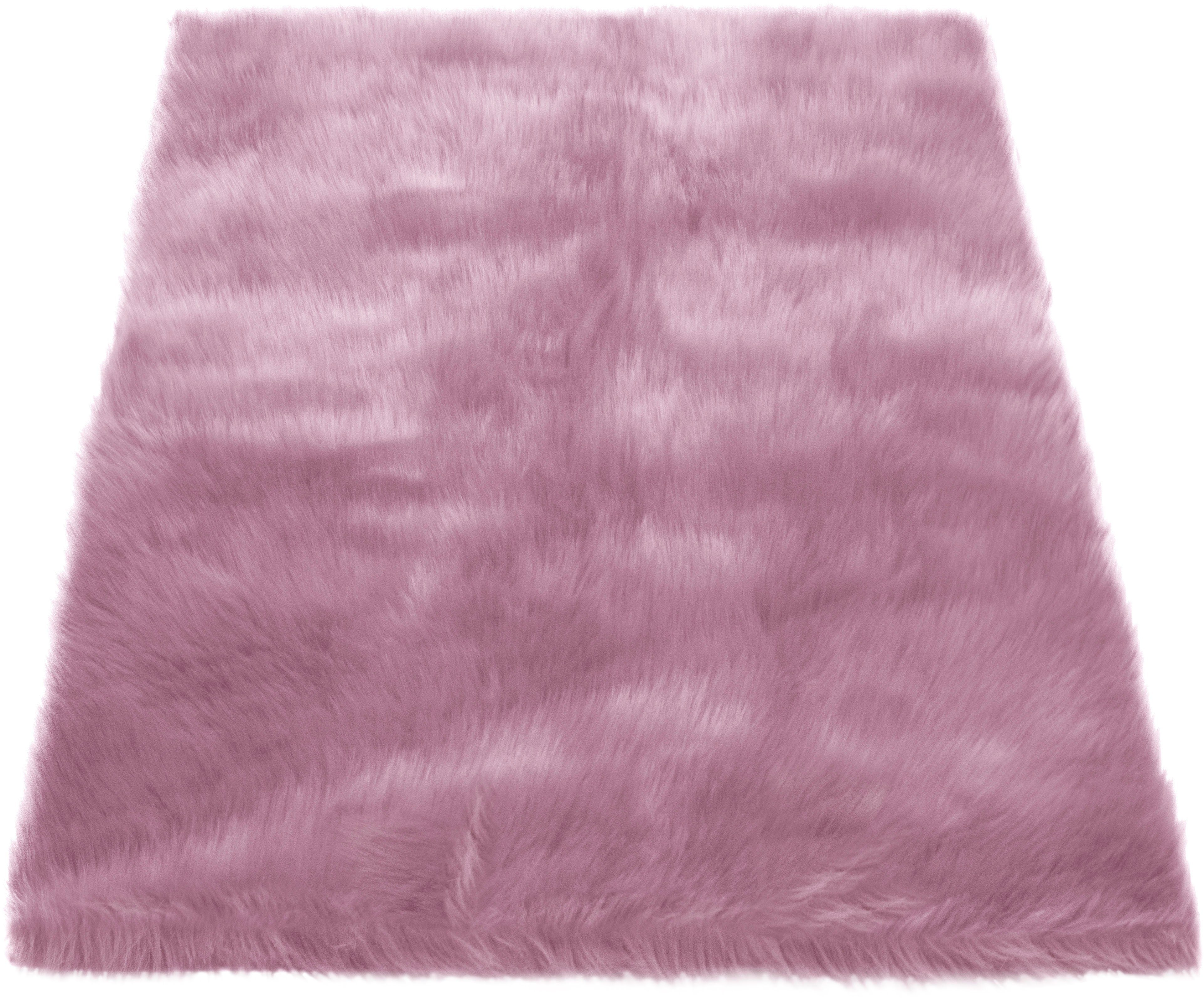 Hochflor-Teppich Valeska Fellteppich, my home, rechteckig, Höhe: 30 mm, Kunstfell, weiche Teppiche, Wohnzimmer, Schlafzimmer, Esszimmer