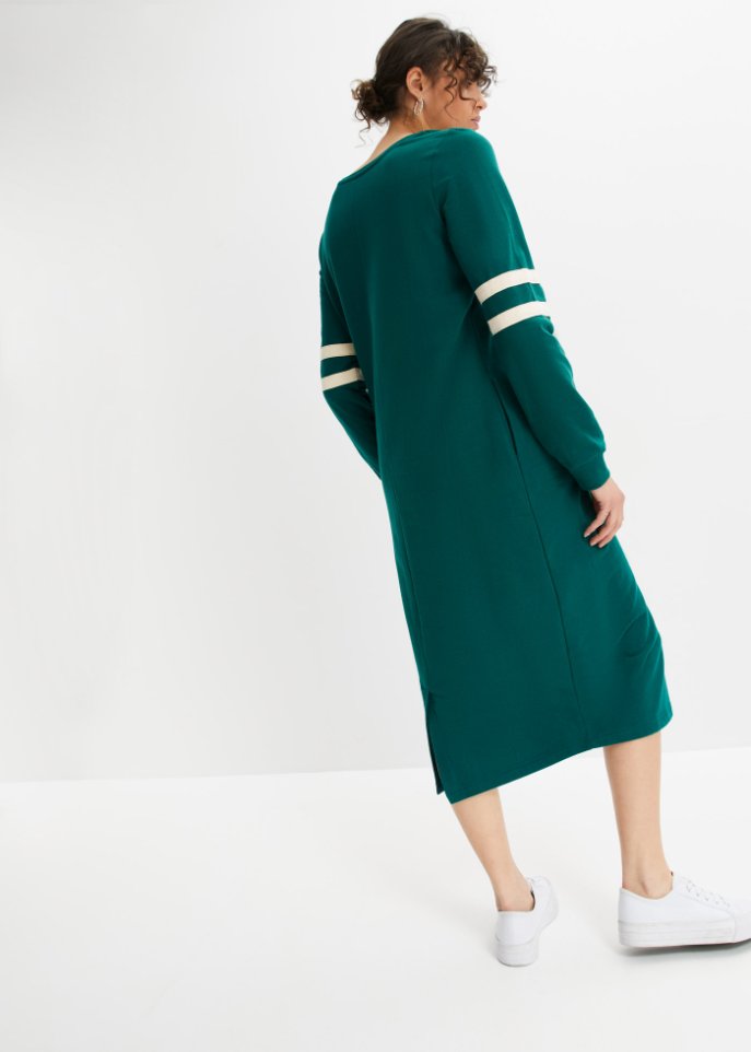 Sweatkleid mit Streifen
