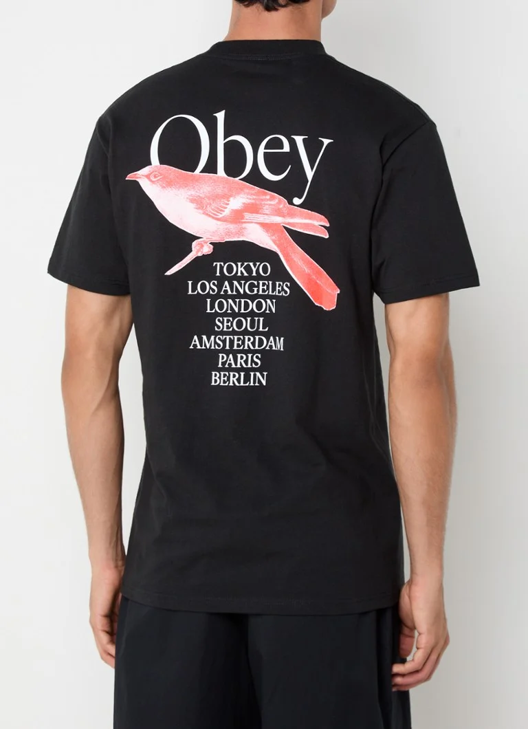 Obey Bird T-shirt with logo and back print