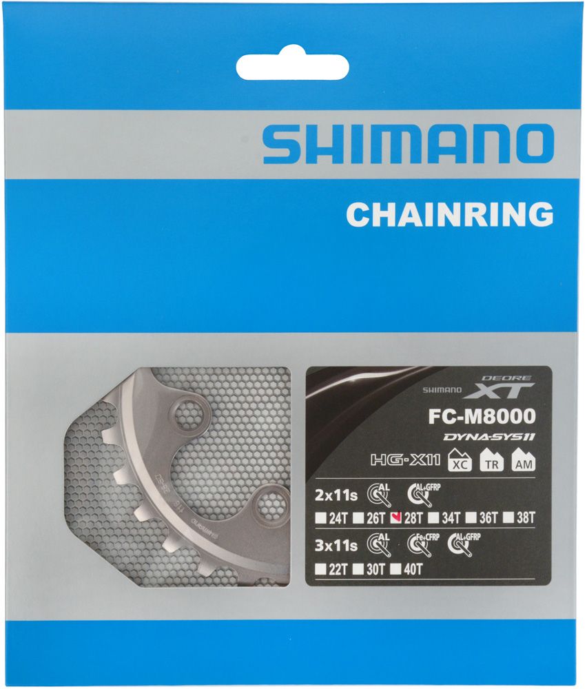 Shimano XT FC-M8000 2-fach Kettenblatt 28 Zähne (BD) kaufen | Bike-Discount