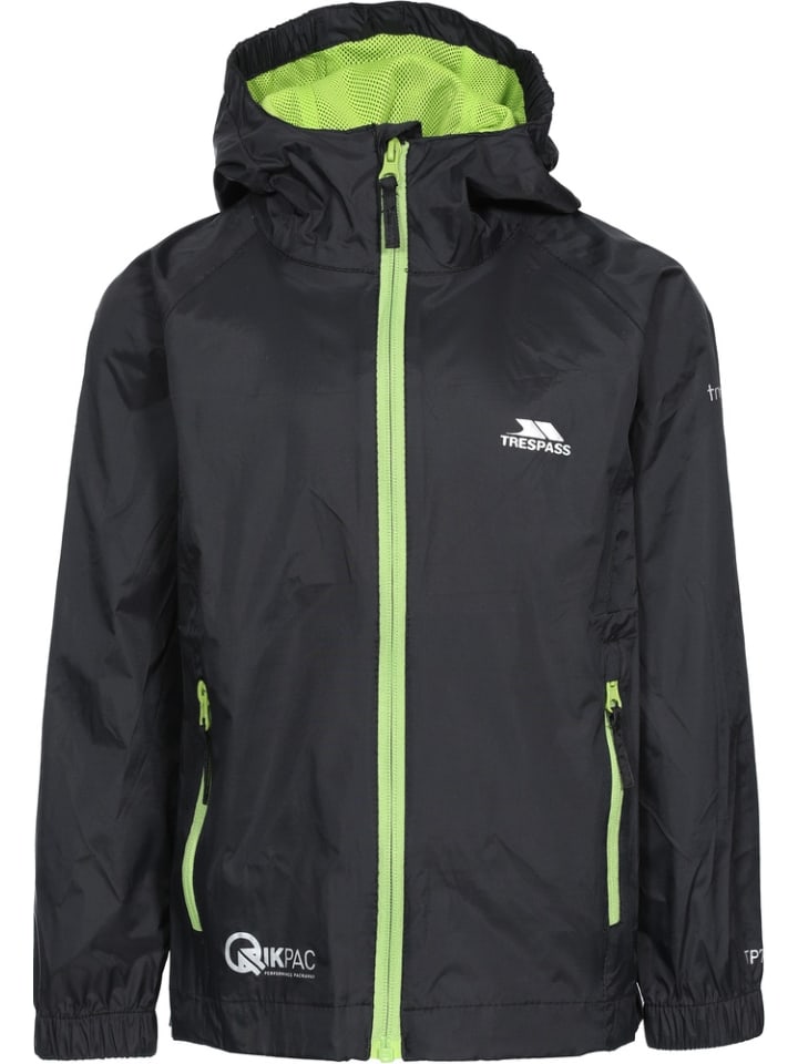 Trespass Kinder Regenjacke in Schwarz günstig kaufen