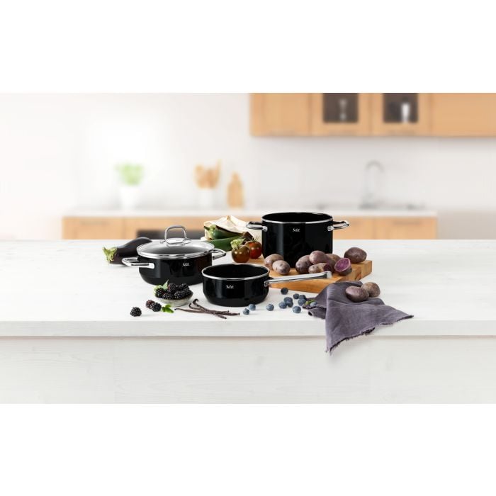 Silit Silargan® Elegance Stielkasserolle, 16 cm, Black