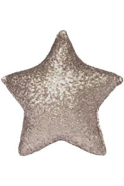 MyFlair Stern Pailletten Kissen 