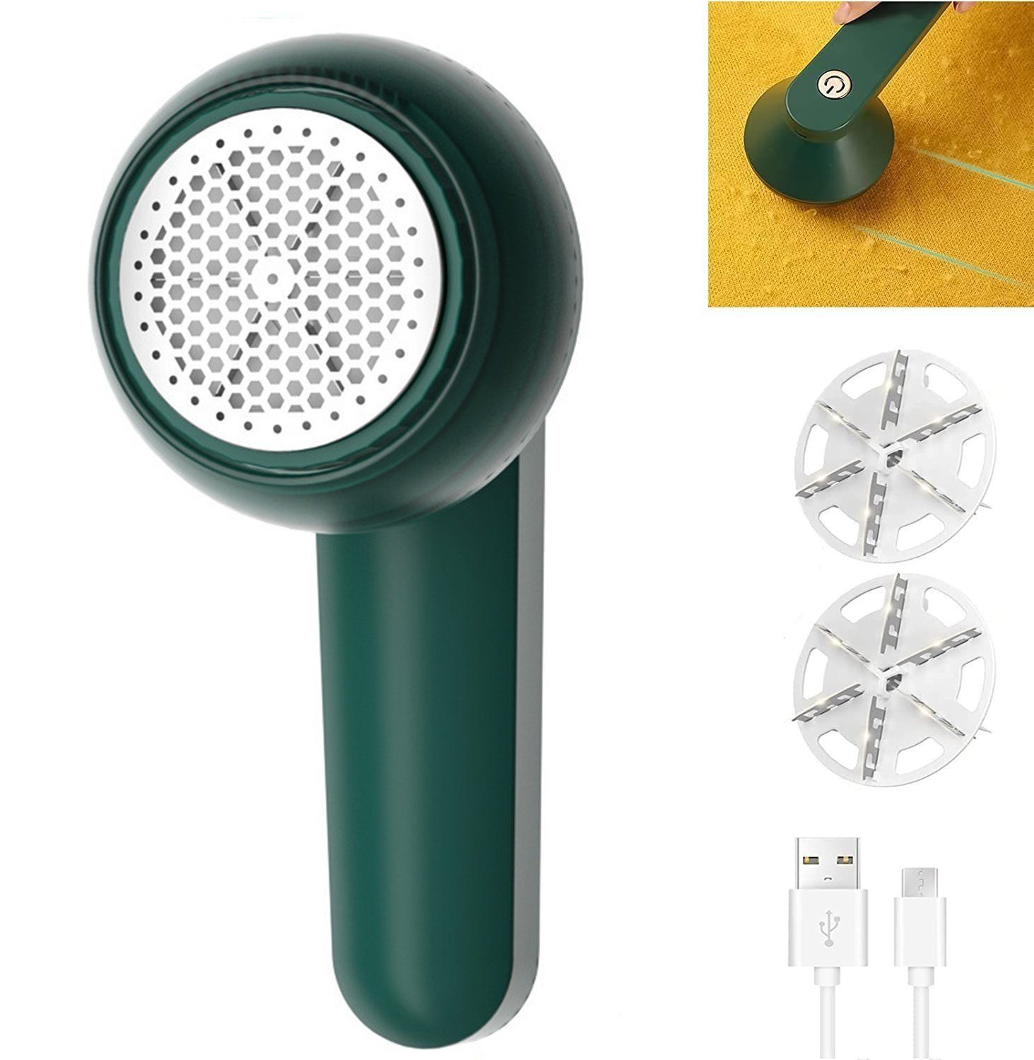Gold Crest Fusselrasierer Tragbar Fusselrasierer Elektrisch,wiederaufladbar Stoff-Flusen-Trimmer
