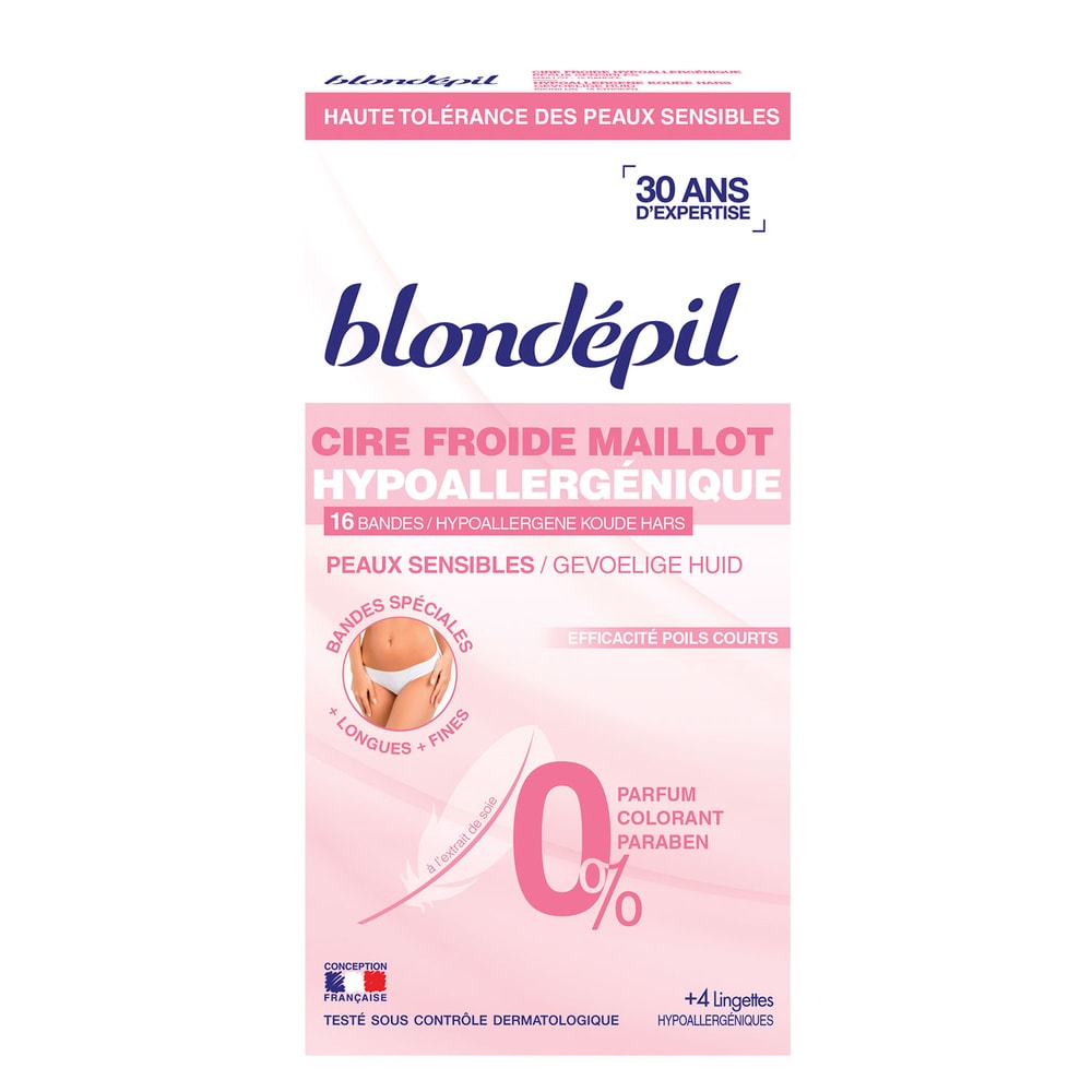 blondepil CIRE FROIDE HYPOALLERGENIQUE Maillot Cire froide hypoallergénique maillot