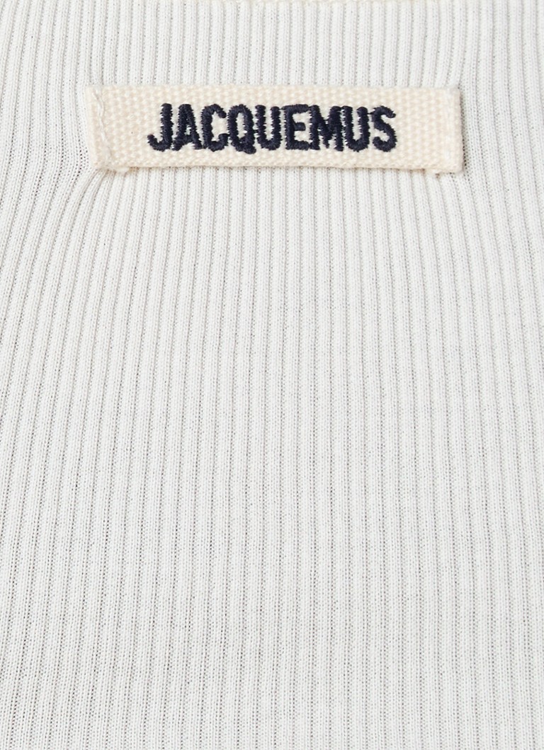 Jacquemus Rib-knit tank top with logo