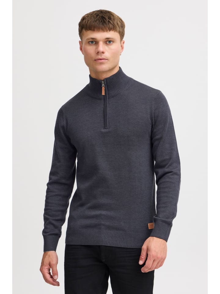 BLEND Troyer BHRobin 20704790ME Strickpulli mit hochabschließendem Kragen in Blau günstig kaufen XXL