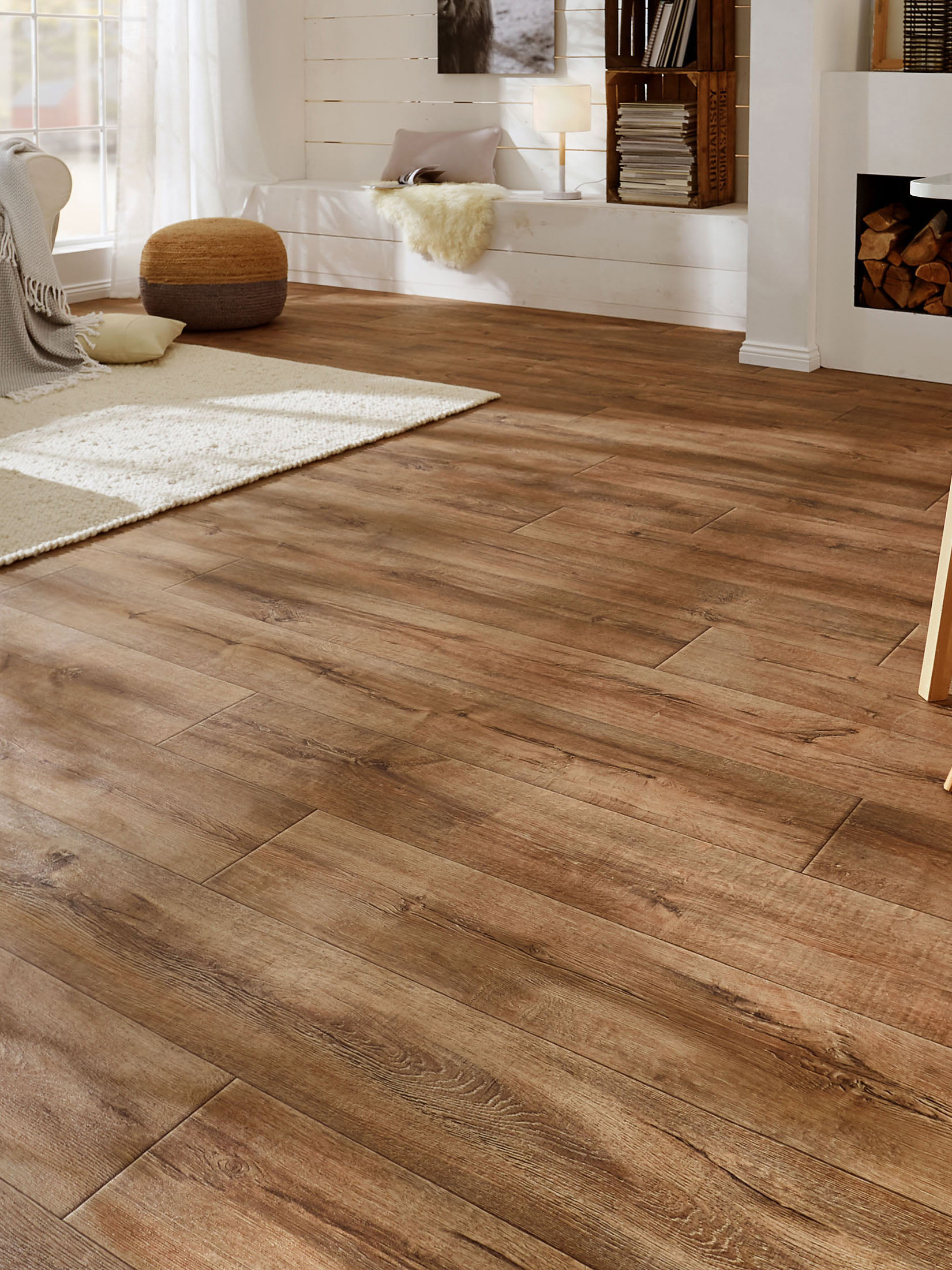 Woodlike Vinyl-Rollenware, Eiche Rustikal 43