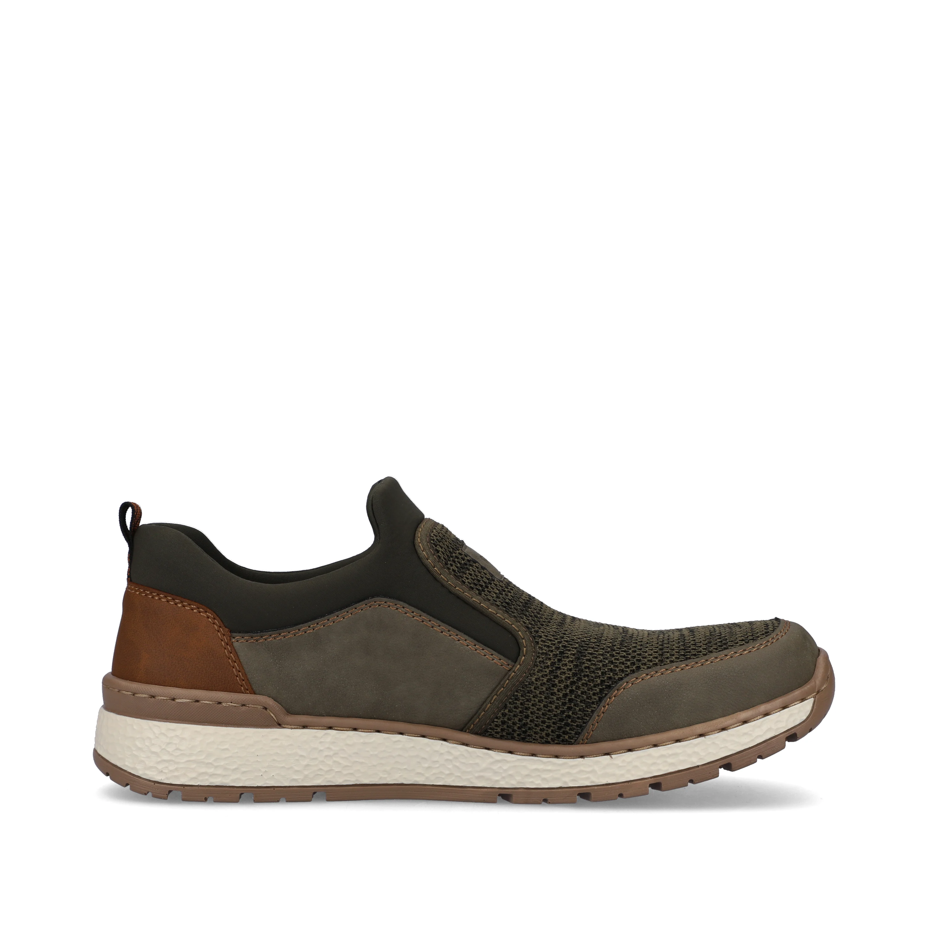 Rieker Herren Slipper grüngrau