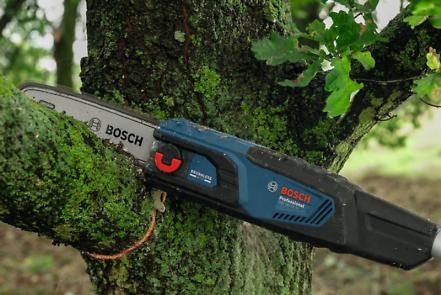 Bosch Blue 06008D6000 GKE 18V-25 TP Piła łańcuchowa akumulatorowa 18 V bez akumulatorów i ładowarki