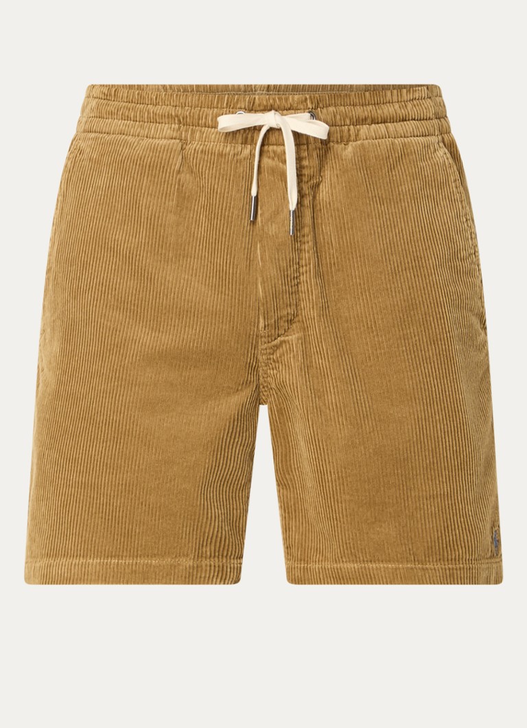 Pantaloni scurți din catifea reiată Ralph Lauren, croială dreaptă