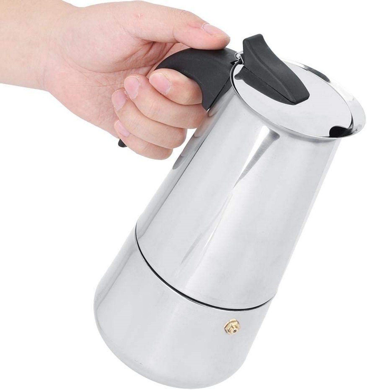 Welikera Espressomaschine 200ml Espressokanne Espressokocher Elektrisch Kaffeekocher, 0.2l Kaffeekanne