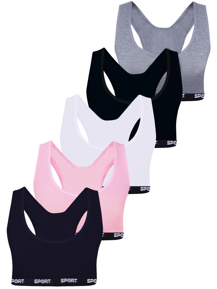 LOREZA 5er Set Bustier - Sport - Bunt günstig kaufen
