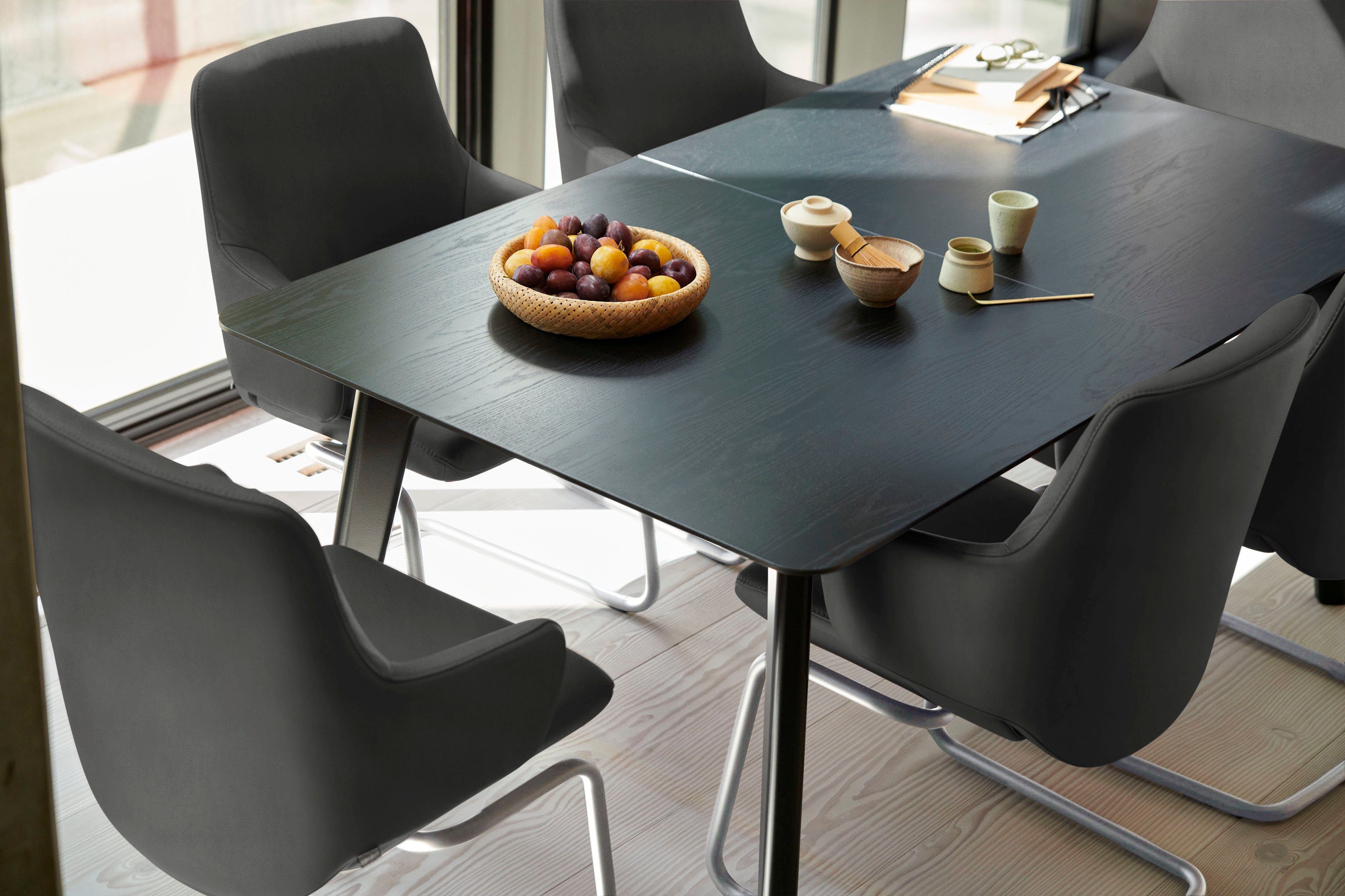Stressless® Polsterstuhl Laurel, Low Back mit Armlehne, Größe L, mit Beinen aus Stahl in Chrom glänzend