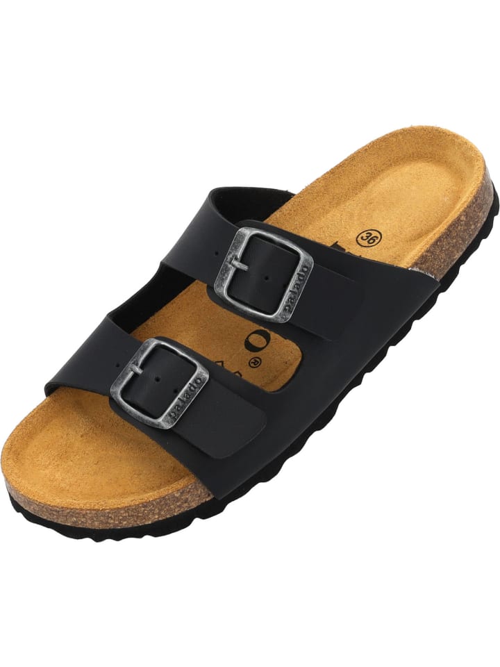 palado Pantoletten in Schwarz günstig kaufen