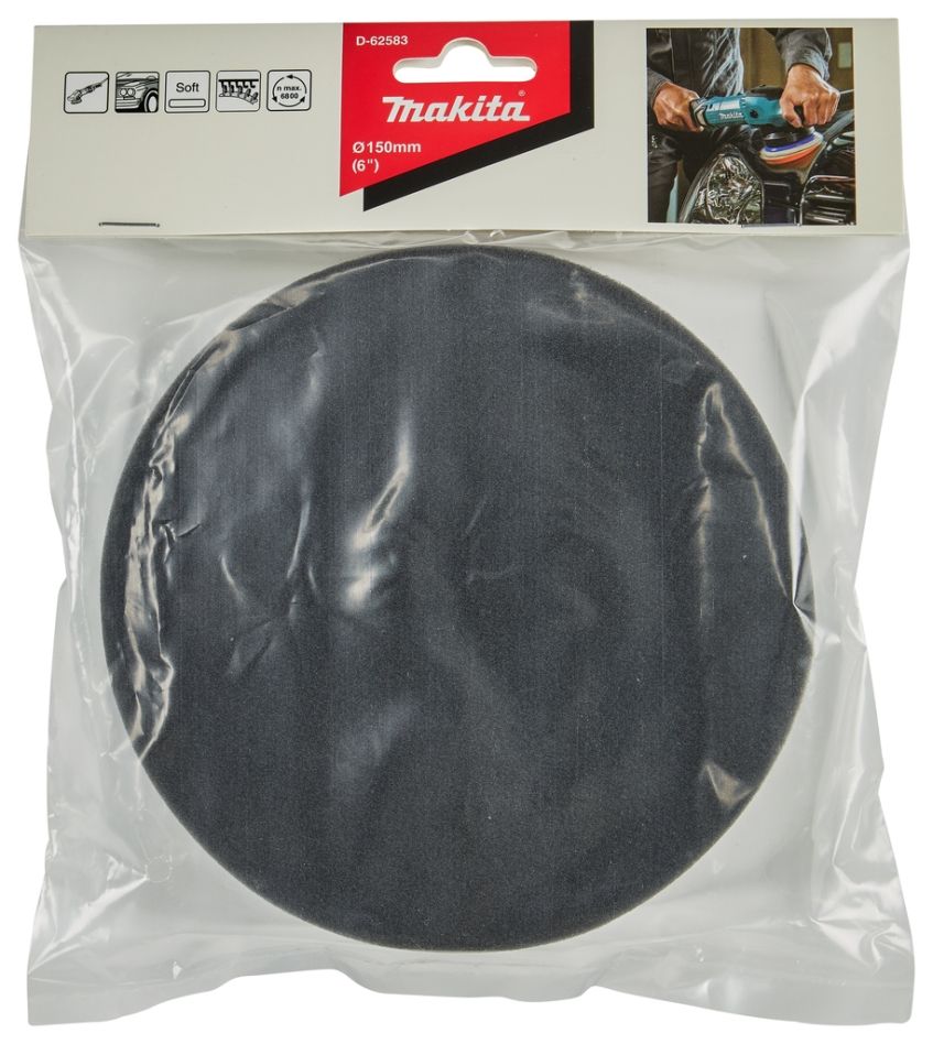 Burete Velcro Makita Accessories D-62583, negru, moale, fin, 150 mm