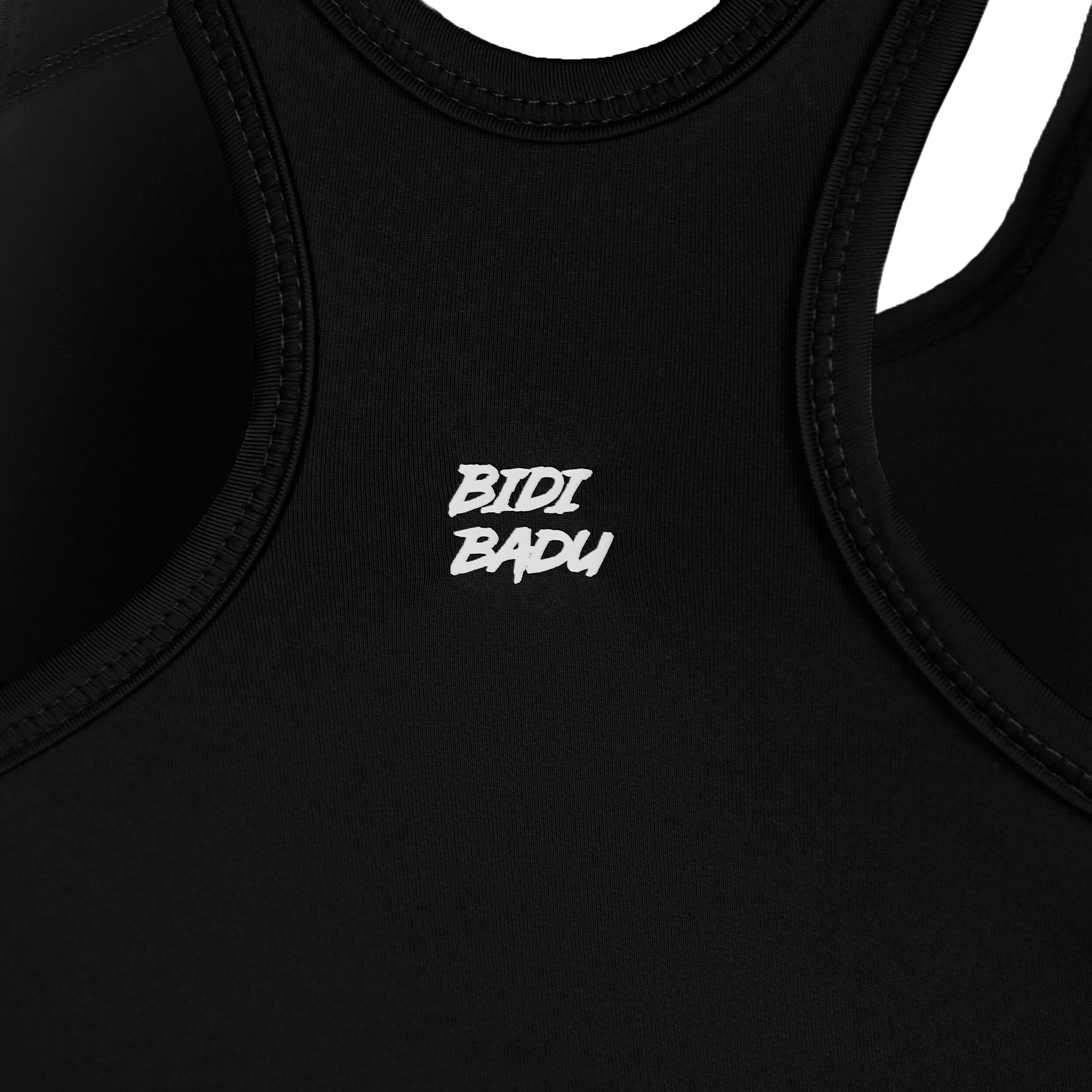 Crew Medium Support Sport-BH Damen - Schwarz